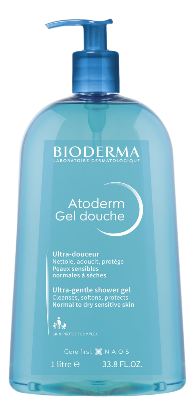 ATODERM Gel douche nettoyant douceur peau sèche 1 litre